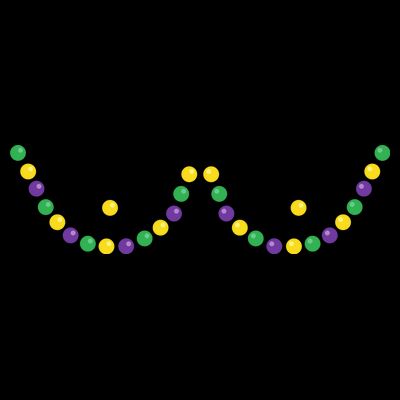 Mardi Gras Funny Beads Boobs Outline Gift T-Shirt