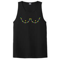 Mardi Gras Funny Beads Boobs Outline Gift PosiCharge Competitor Tank