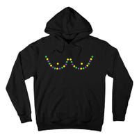 Mardi Gras Funny Beads Boobs Outline Gift Tall Hoodie