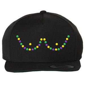 Mardi Gras Funny Beads Boobs Outline Gift Wool Snapback Cap