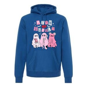 Mean Ghouls Funny Ghost Retro Scary Halloween Trick Or Treat Premium Hoodie