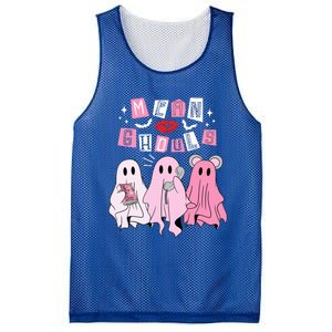 Mean Ghouls Funny Ghost Retro Scary Halloween Trick Or Treat Mesh Reversible Basketball Jersey Tank