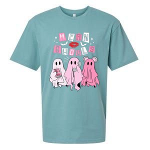 Mean Ghouls Funny Ghost Retro Scary Halloween Trick Or Treat Sueded Cloud Jersey T-Shirt