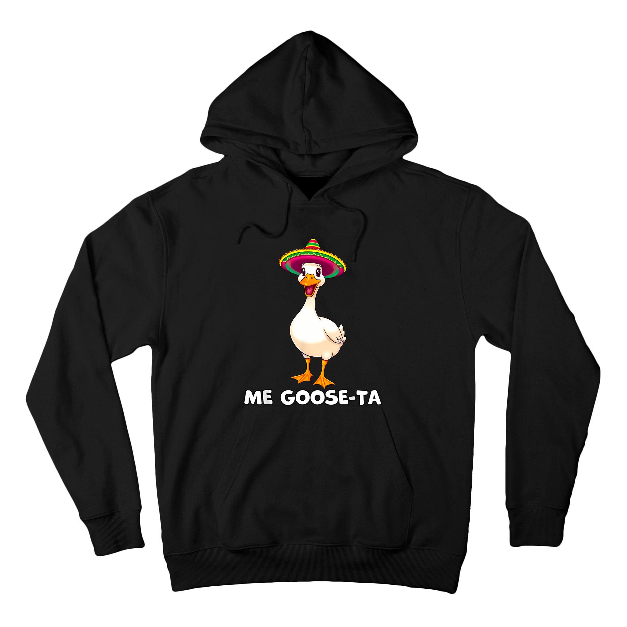 Me Gooseta Funny Goose Mexican Hat Me Gusta Spanish Puns Tall Hoodie