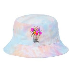 Mom Grandma Floral Gift Happiness Is Being A Mamaw Tie Dye Newport Bucket Hat