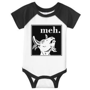 Meh Goat Farm Animal Goat Lover Farmer Infant Baby Jersey Bodysuit