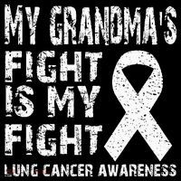 My Grandmas Fight Is My Fight Lung Cancer Awareness Kids T-Shirt