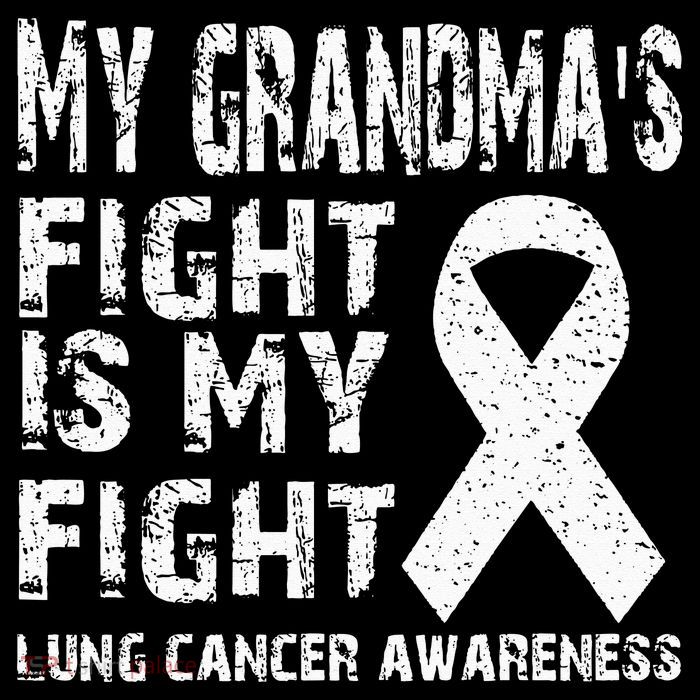 My Grandmas Fight Is My Fight Lung Cancer Awareness Kids T-Shirt