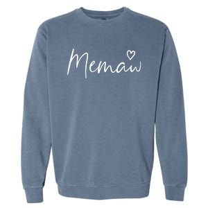 Memaw Gifts For Women Grandma Heart MotherS Day Memaw Garment-Dyed Sweatshirt