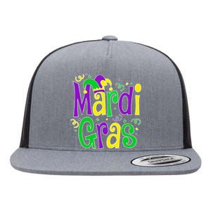 Mardi Gras Fun Mardi Gras Party Flat Bill Trucker Hat