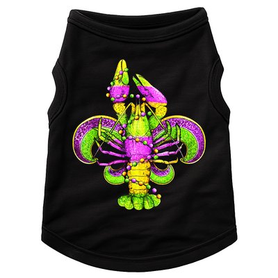 Mardi Gras Fleur De Lis Crawfish Doggie Tank