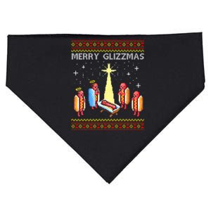 Merry Glizzmas Funny Christmas USA-Made Doggie Bandana