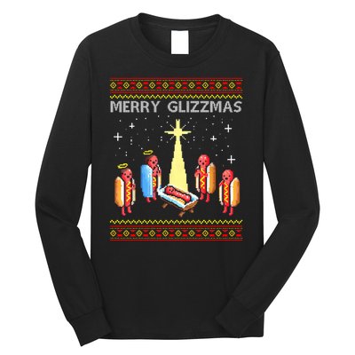 Merry Glizzmas Funny Christmas Long Sleeve Shirt