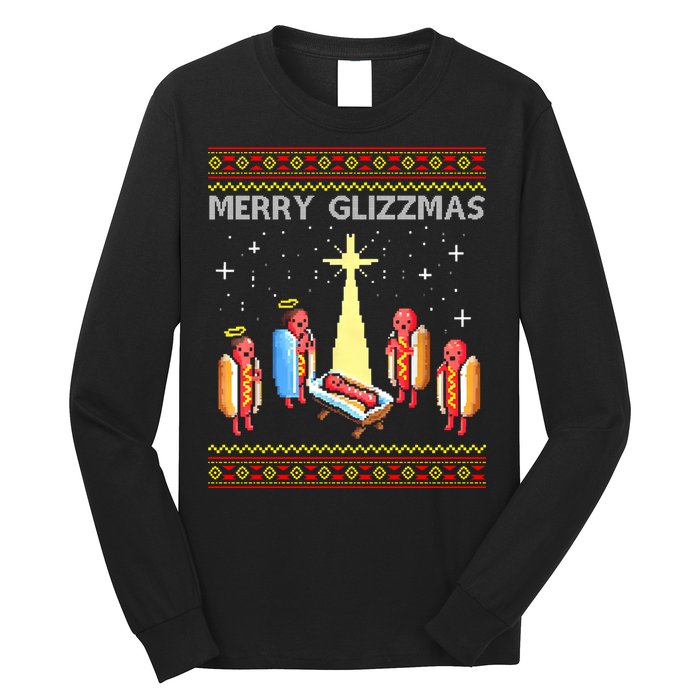 Merry Glizzmas Funny Christmas Long Sleeve Shirt