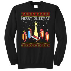 Merry Glizzmas Funny Christmas Sweatshirt