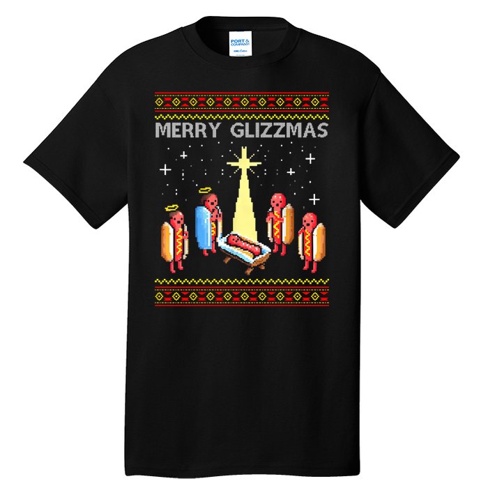 Merry Glizzmas Funny Christmas Tall T-Shirt