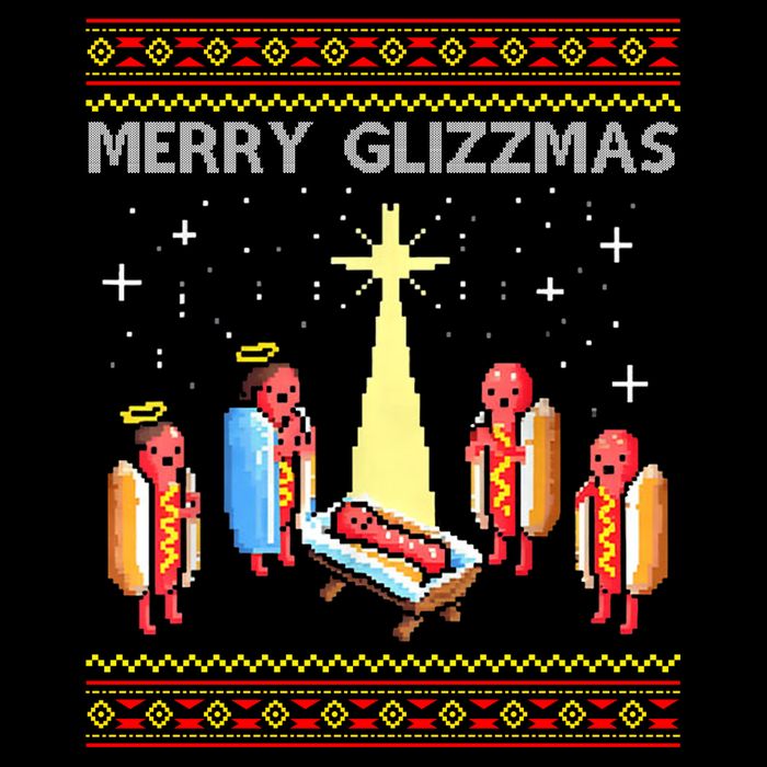 Merry Glizzmas Funny Christmas City Backpack
