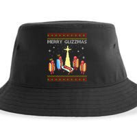 Merry Glizzmas Funny Christmas Sustainable Bucket Hat