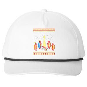 Merry Glizzmas Funny Christmas Snapback Five-Panel Rope Hat