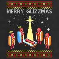 Merry Glizzmas Funny Christmas Adult Drive Performance Visor