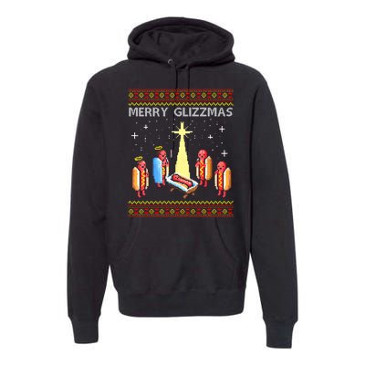 Merry Glizzmas Funny Christmas Premium Hoodie