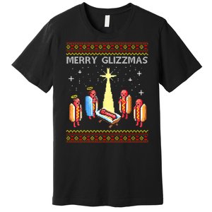 Merry Glizzmas Funny Christmas Premium T-Shirt