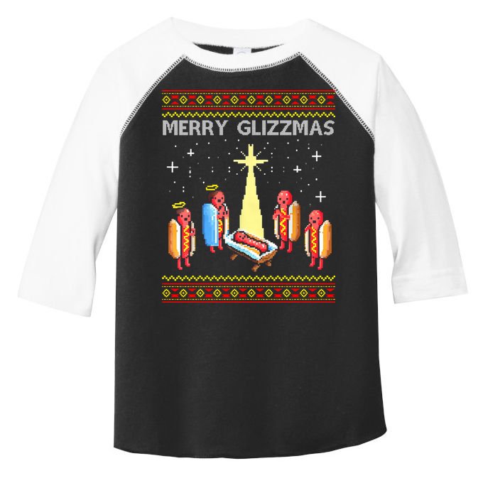 Merry Glizzmas Funny Christmas Toddler Fine Jersey T-Shirt