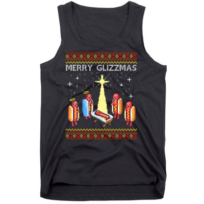 Merry Glizzmas Funny Christmas Tank Top