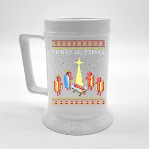 Merry Glizzmas Funny Christmas Beer Stein