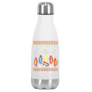 Merry Glizzmas Funny Christmas Stainless Steel Insulated Water Bottle