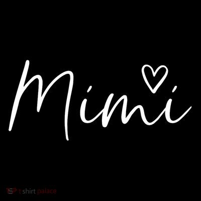 Mimi Gift For Women Grandma Heart Mother's Day Mimi T-Shirt