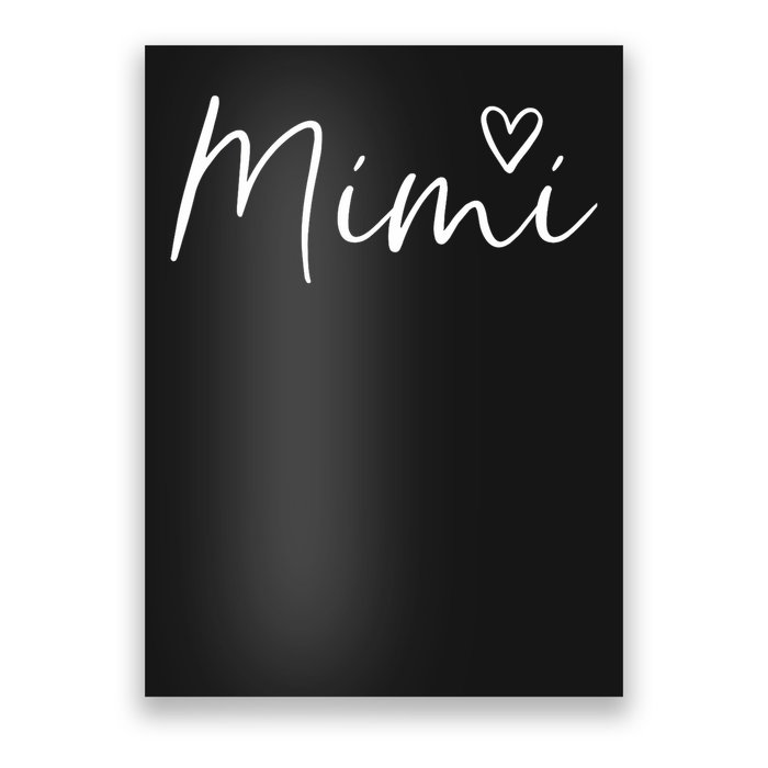 Mimi Gift For Women Grandma Heart Mother's Day Mimi Poster