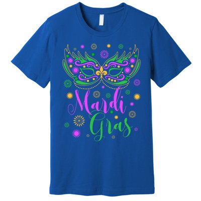 Mardi Gras Feathered Mask Gift Premium T-Shirt