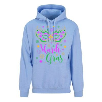 Mardi Gras Feathered Mask Gift Unisex Surf Hoodie