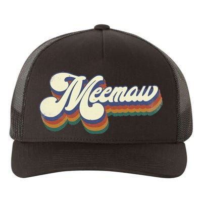 Meemaw Gifts For Grandma Retro Vintage MotherS Day Meemaw Yupoong Adult 5-Panel Trucker Hat