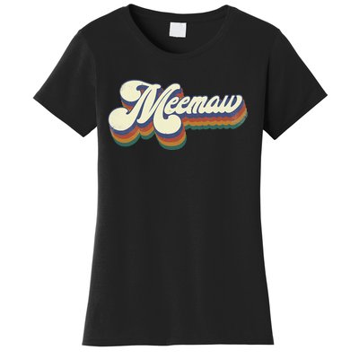 Meemaw Gifts For Grandma Retro Vintage MotherS Day Meemaw Women's T-Shirt