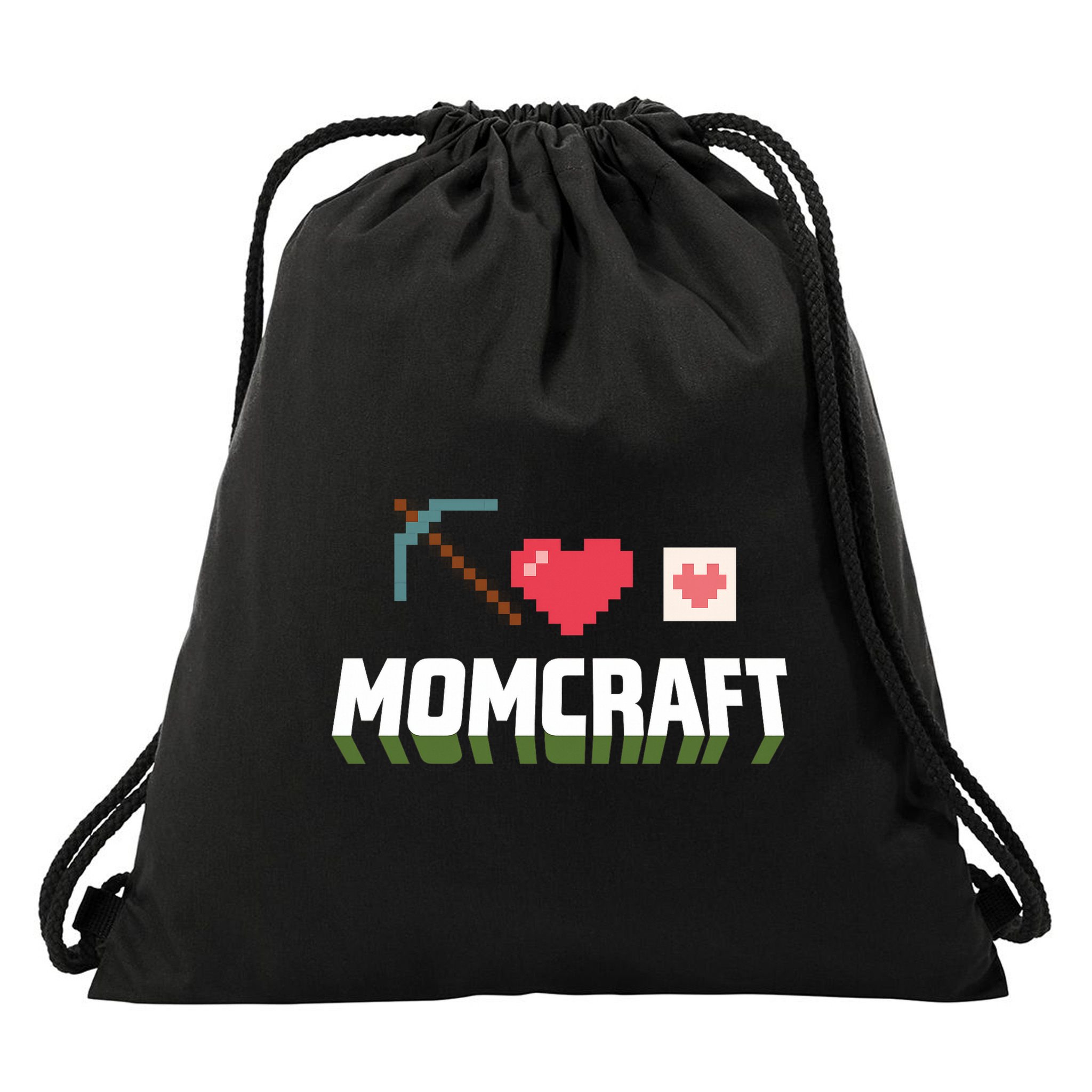 Momcraft Gamer Funny Mother's Day Gift Drawstring Bag