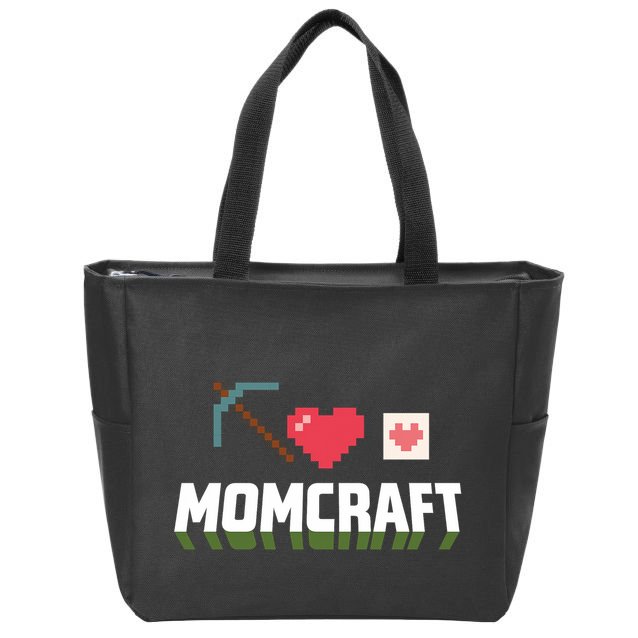 Momcraft Gamer Funny Mother's Day Gift Zip Tote Bag