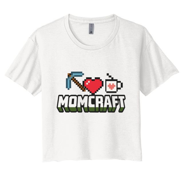 Momcraft Gamer Funny Mother's Day Gift Crop Top