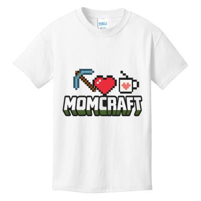 Momcraft Gamer Funny Mother's Day Gift Kids T-Shirt