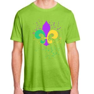 Mardi Gras Fleurgiftdegiftlis Paint Splatter Gift Adult ChromaSoft Performance T-Shirt