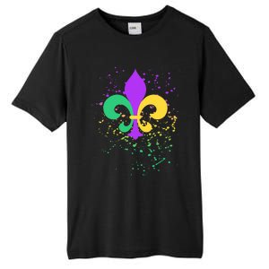 Mardi Gras Fleurgiftdegiftlis Paint Splatter Gift Tall Fusion ChromaSoft Performance T-Shirt