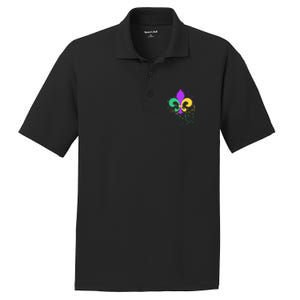 Mardi Gras Fleurgiftdegiftlis Paint Splatter Gift PosiCharge RacerMesh Polo