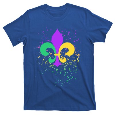 Mardi Gras Fleurgiftdegiftlis Paint Splatter Gift T-Shirt