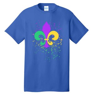 Mardi Gras Fleurgiftdegiftlis Paint Splatter Gift Tall T-Shirt