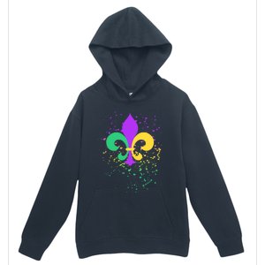 Mardi Gras Fleurgiftdegiftlis Paint Splatter Gift Urban Pullover Hoodie