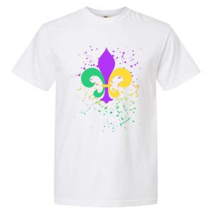 Mardi Gras Fleurgiftdegiftlis Paint Splatter Gift Garment-Dyed Heavyweight T-Shirt