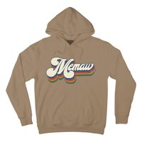 Memaw Gifts For Grandma Retro Vintage Mother's Day Memaw Hoodie