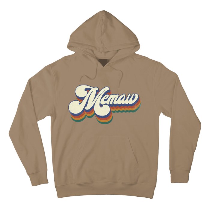 Memaw Gifts For Grandma Retro Vintage Mother's Day Memaw Hoodie