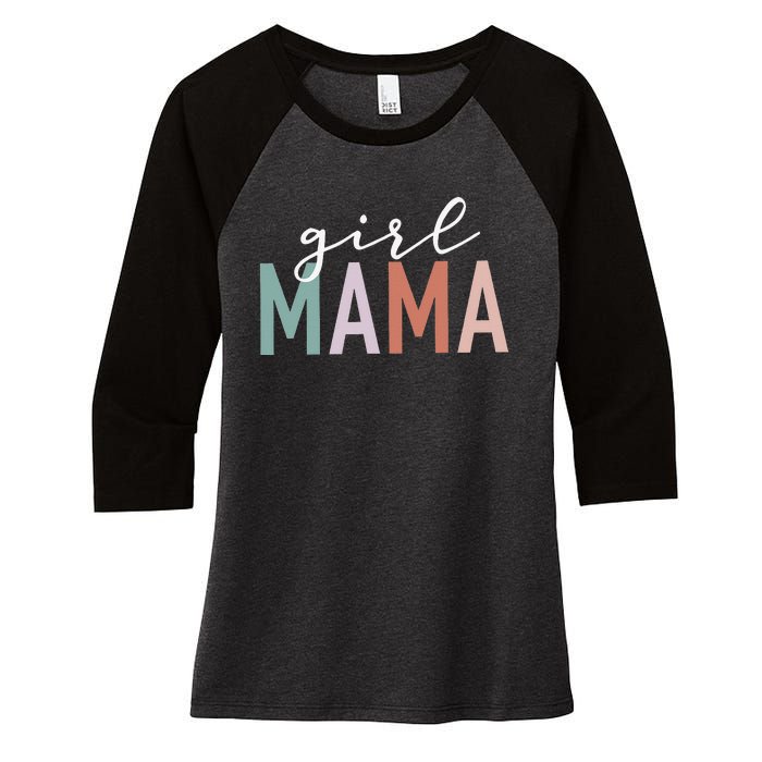 Mama Gifts For Mother Mom Of Leopard Women's Tri-Blend 3/4-Sleeve Raglan Shirt